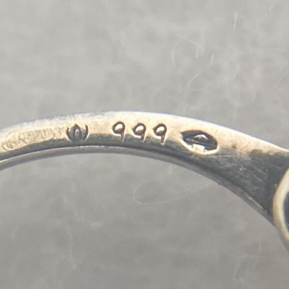 Fine Silver .999 Chunky 1" Hinged Wide Hoop Earrings - Picture 9 of 16